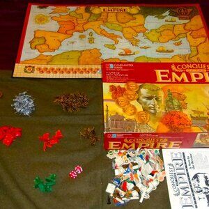 Vintage Milton Bradley 1984 Conquest Of The Empire Game w/ Original Box